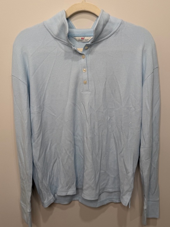 Vineyard Vines Tops - Vineyard Vines Dreamcloth Waffle Polo Top Ice Water Blue NWT Size Medium‎